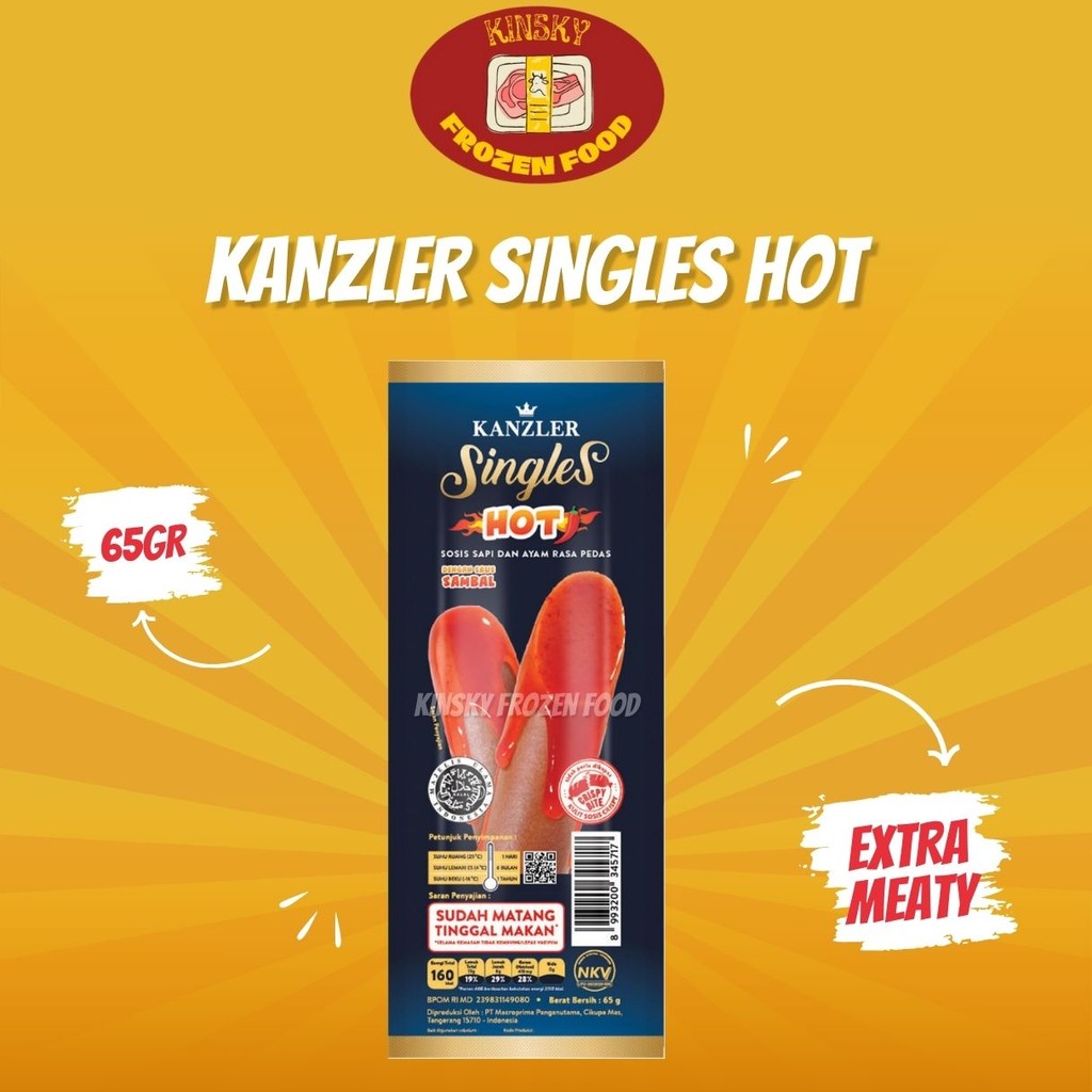 

KANZLER SINGLES HOT 65GR