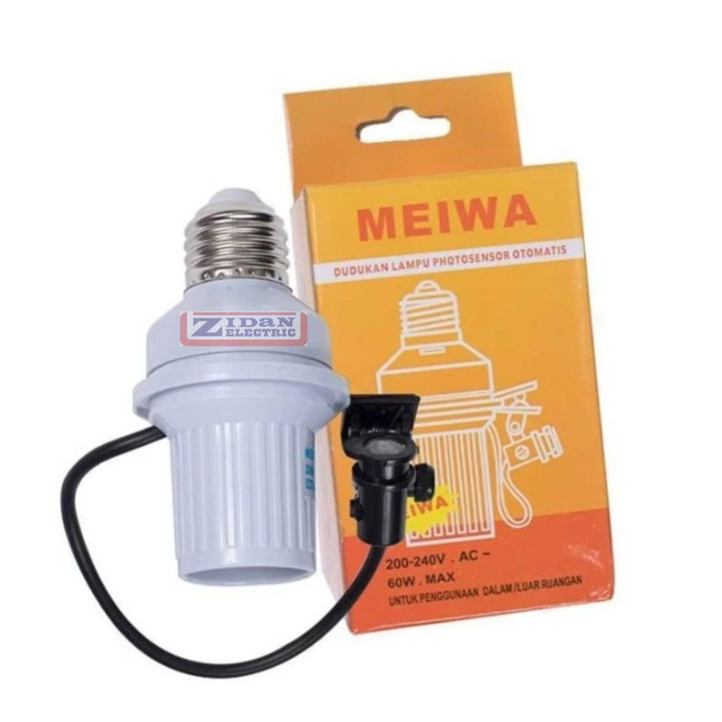 Meiwa Fitting Lampu Sensor Cahaya Otomatis / Fitting Sensor Lampu cahaya Otomatis