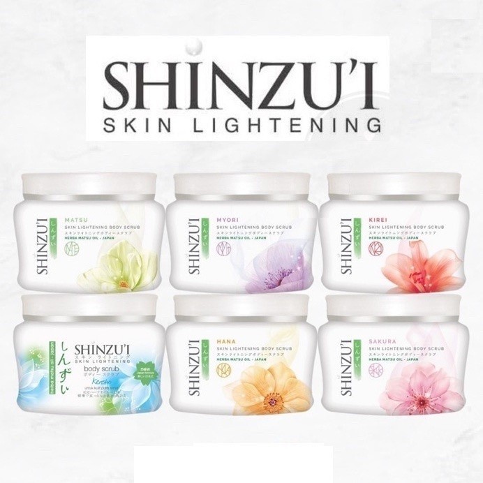 SHINZUI Skin Lightening Body Scrub 120gr / Lulur Mandi Dan Lulur Badan Shinzu’i / Body Scrub Shinzui