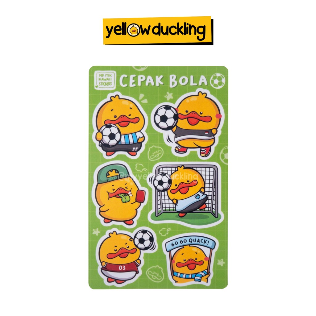

STICKER - ITIK CEPAK BOLA - YELLOW DUCKLING