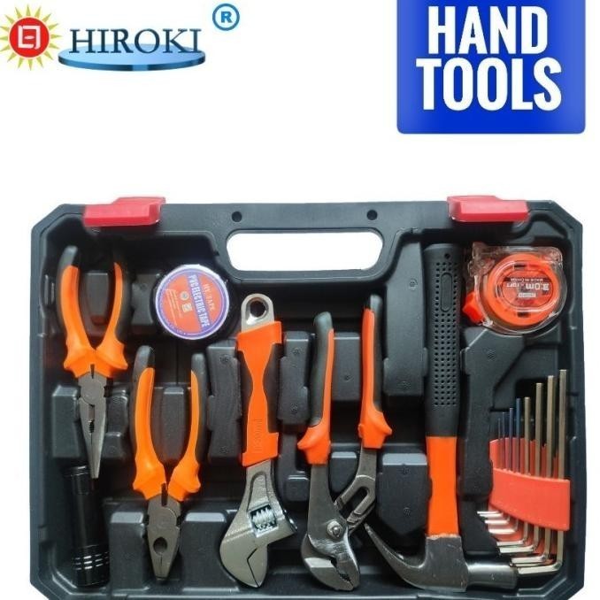 Murah Hiroki Tool Kit Set 102 Pcs Toolkit Alat Tukang Pertukangan Hand