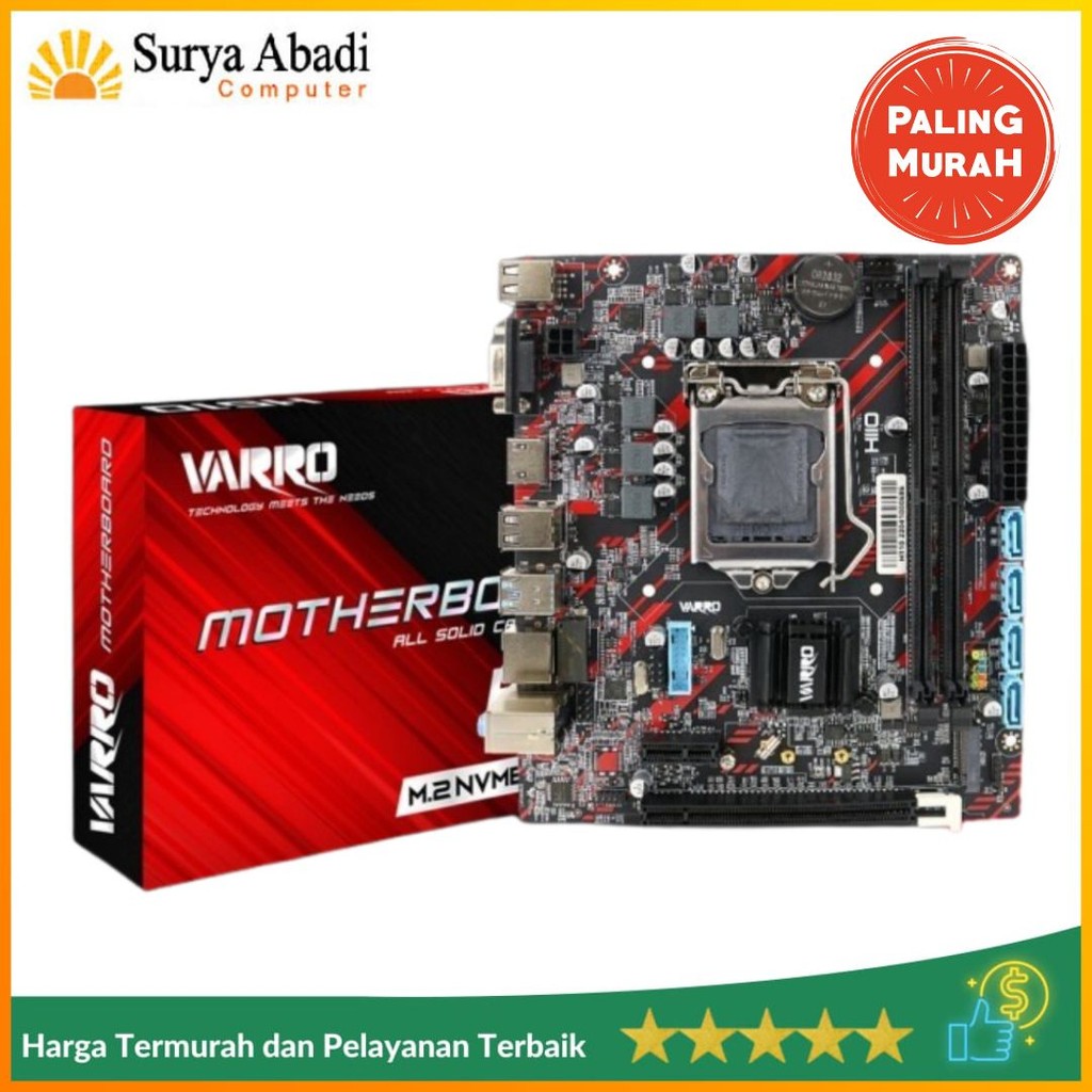 Motherboard Varro H110 DDR4 NVMe Slot Intel LGA 1151