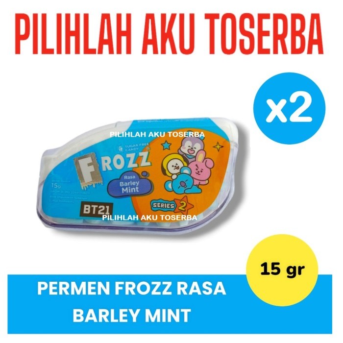 

FROZZ BARLEY MINT Permen Mint Bebas Gula - ( HARGA 2 PCS )