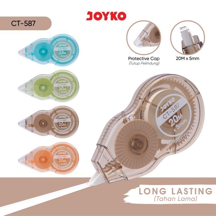 

Pita Koreksi CT-587 Correction Tape Joyko