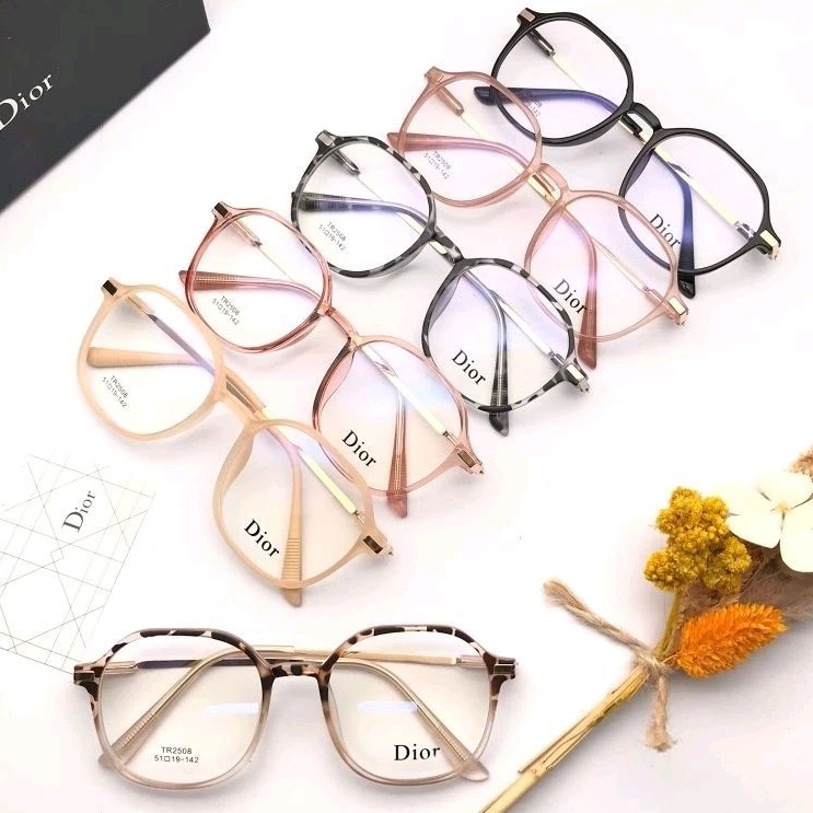 (COD) Frame Dior2508 Kacamata Wanita Radiasi/Kacamata Fashion Wanita Style Korea