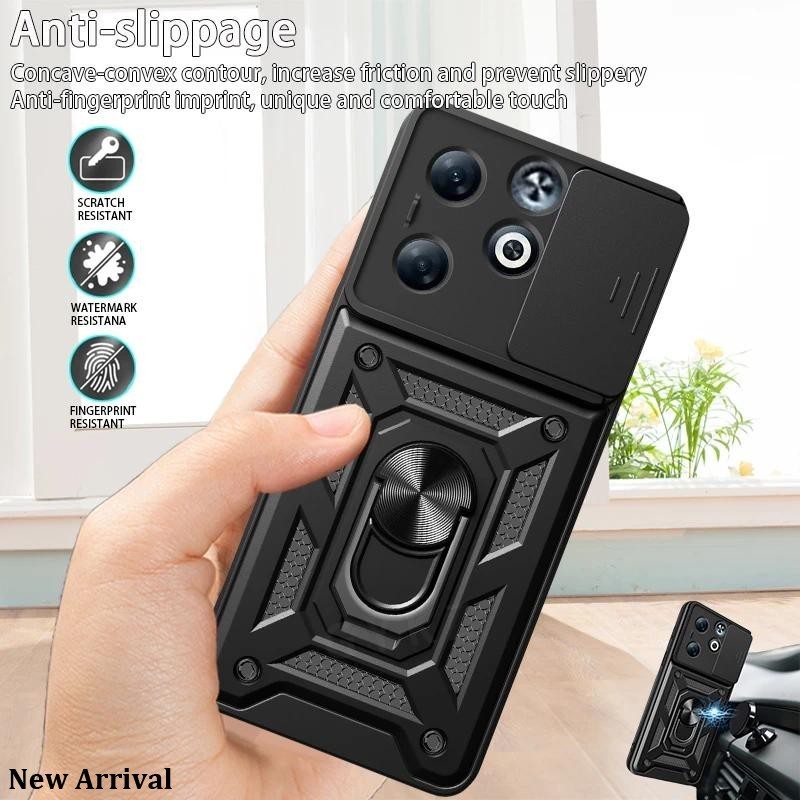 New Phone casing Infinix Smart 8 Pro 4G Case Slide Camera Armor Phone Case For Infinix Smart 8 Plus 