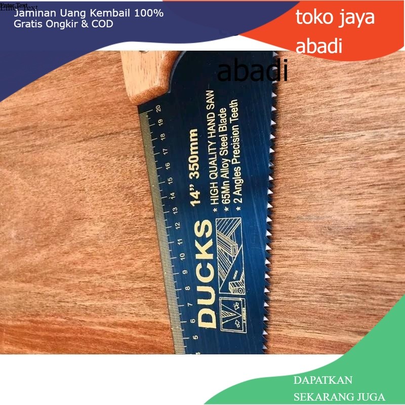 

Gergaji Kayu DUCKS 14" Graji Gorok 14 in 350 mm Geraji Tangan