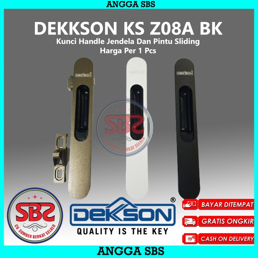 DEKSON Kunci Handle Jendela Dan Pintu Sliding Dekkson KS Z08A BK