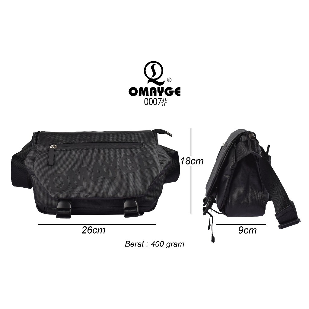 Omayge OM Tas Selempang Omayge 0007 Tas Slingbag Pria Tas Dada