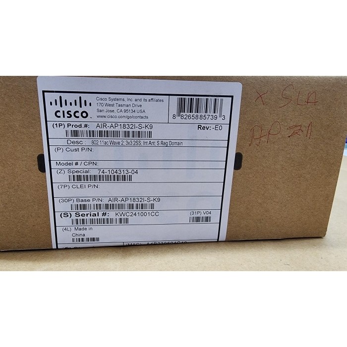 NEW AIR-AP1832I-S-K9 Cisco Aironet 1832i - Wireless Access Point