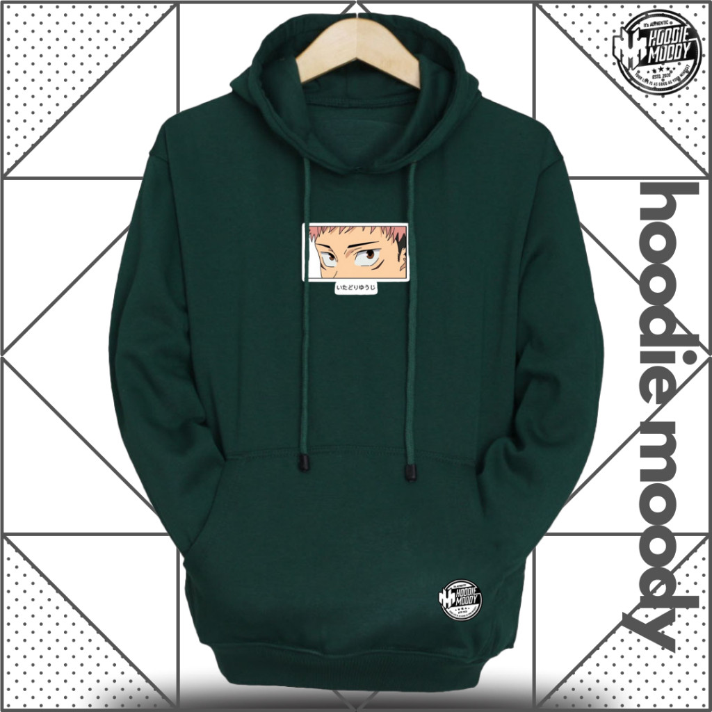 Jaket Hoodie pria wanita Sweater hodie cowo cewe SUITER JJK jujutsu kaisen tebal fleece warna Mint