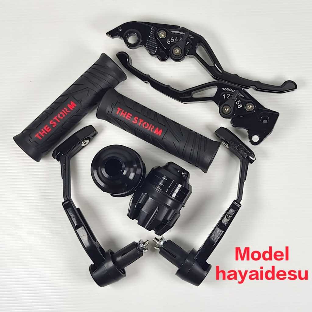 Proguard robot babet+ Handgrip THE STORM + Jalu as Jumbo+ handle stelan cnc Mio Vario Beat RK king V