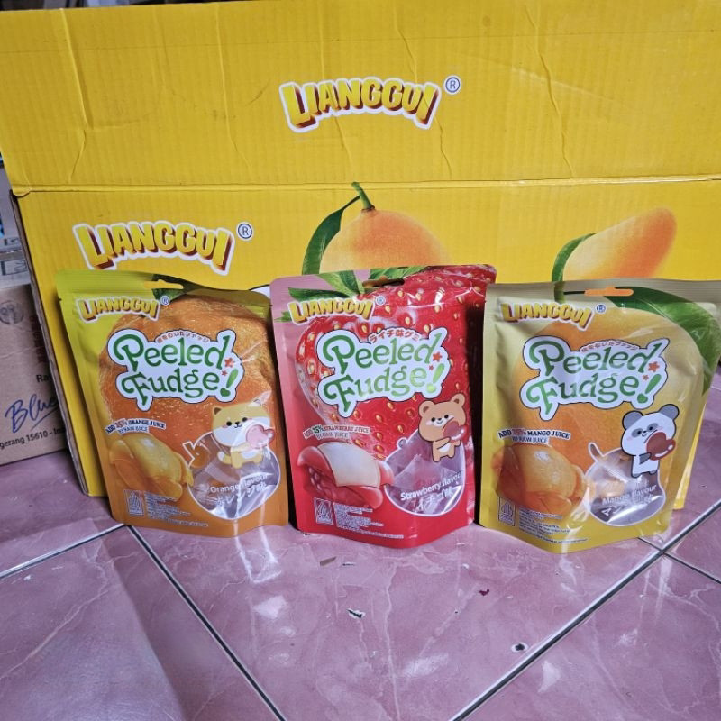 

[Barang terlaris] HALAL Permen lianggui permen jelly kupas manggo manggo strawberry orange lychee corn 108g