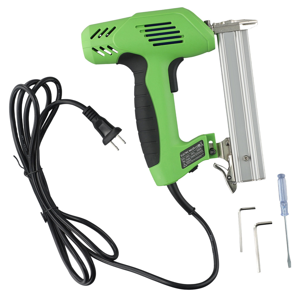 

Electric Nail Stapler 220V Woodworking Tools Nailing Stapler Shooter Furniture Stapler Framing Tacker DIY Hand Tool