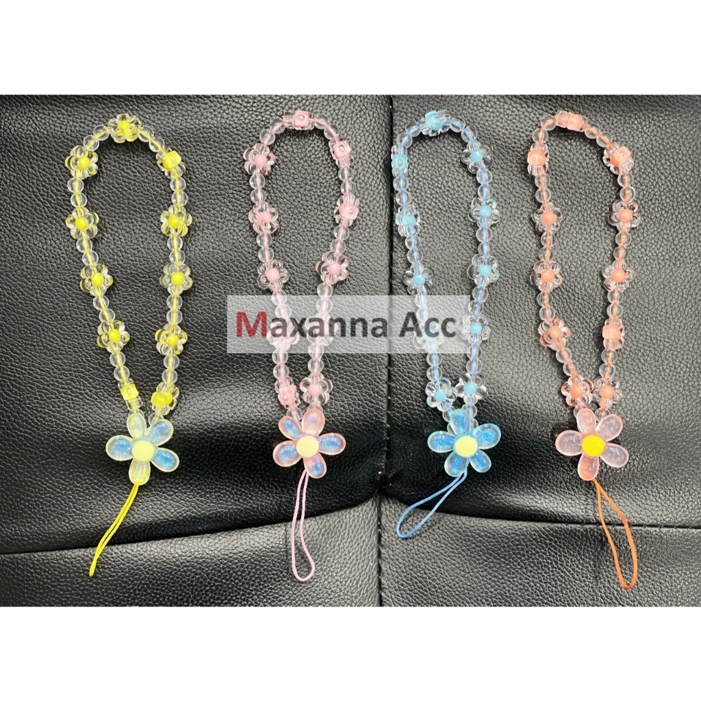 [MAXANNA] TALI GANTUNGAN HP / TALI CASING HP MOTIF BUNGA