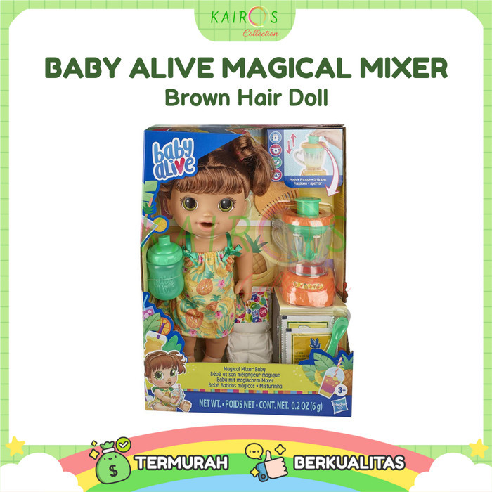 Baby Alive Magical Mixer Baby Brown Hair Doll