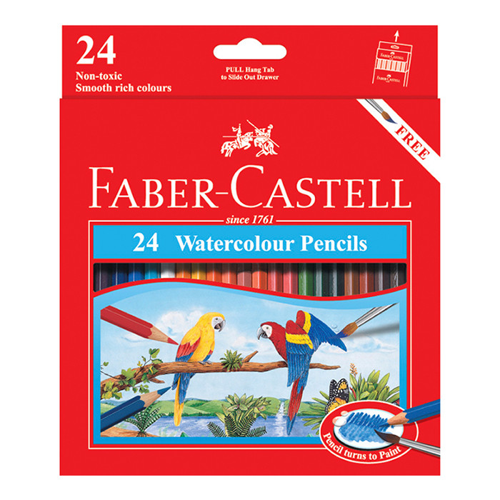 Faber-Castell Pensil Warna Water Color Pensil Isi 24L Warna
