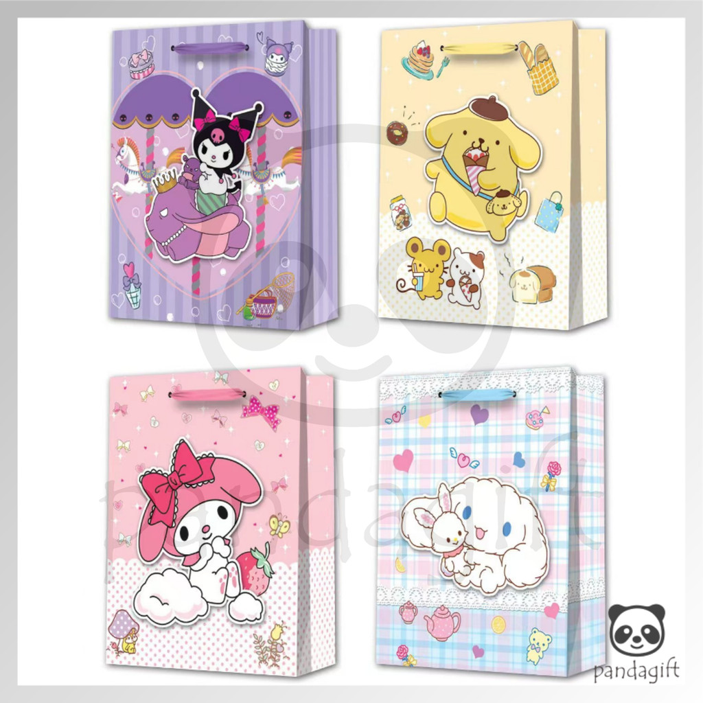 

Paper Bag Gift Cute Hadiah Premium 3d Blink2 Motif Sanrio Kuromi Melody Cinnamonroll - GG0476