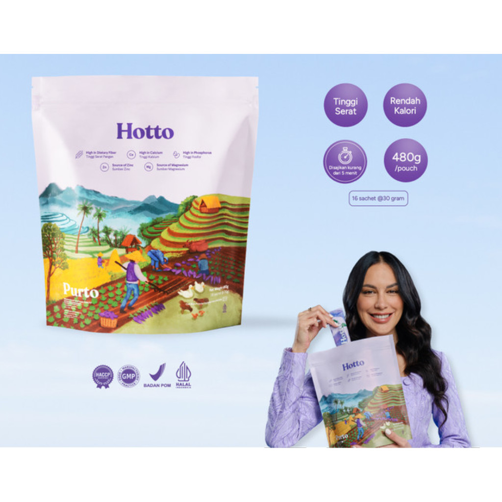 

Hotto Purto Multigrain with Purple Potato 1 Pouch - 16 Sachet