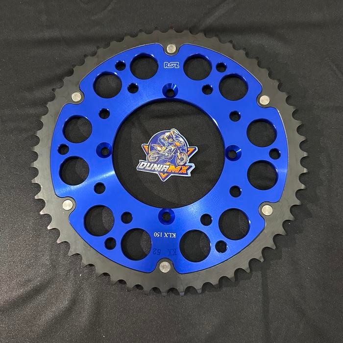 Gear Belakang ROZ KLX 150 KLX 140 520 - Biru, 44