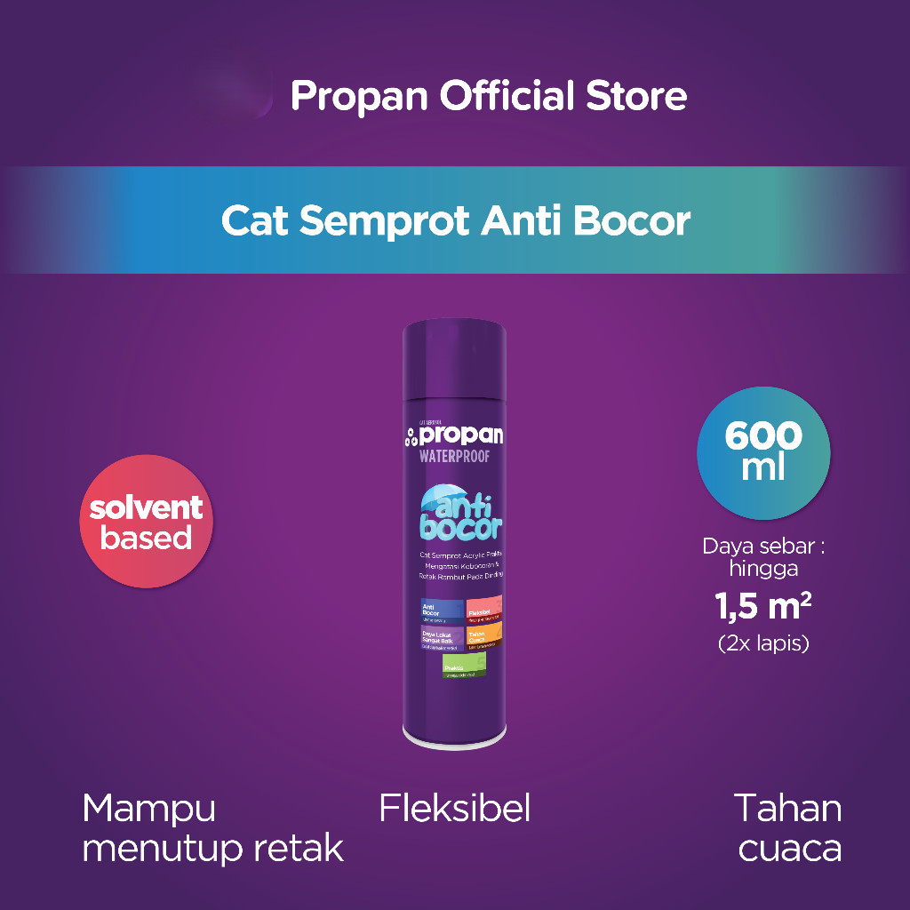 PROPAN AEROSOL ANTI BOCOR 600 ML CAT SEMPROT ANTI BOCOR