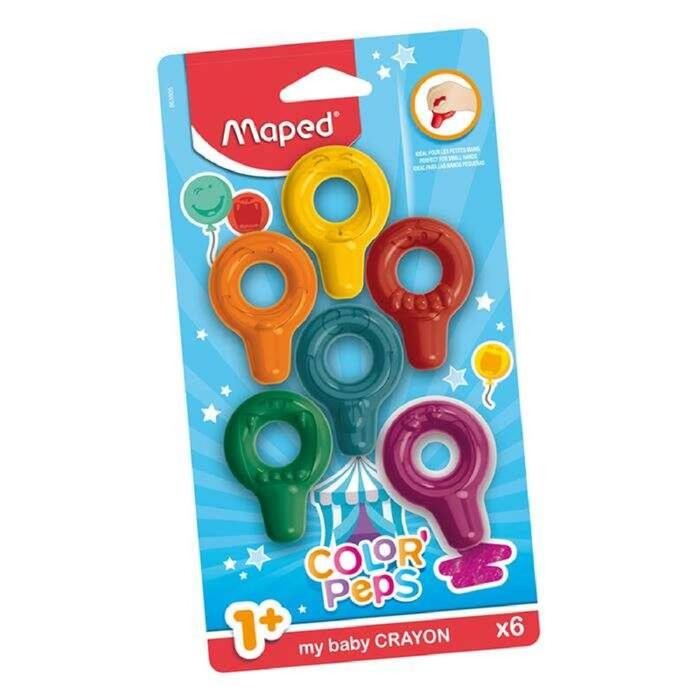 

TERLARIS! Baby Crayon Color Peps Maped 6 warna - Alat Tulis Senang Stationery Kantor