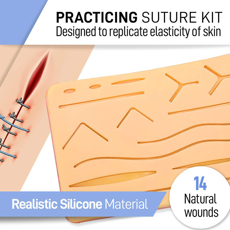 Gratis Ongkir Cocok Untuk Praktik Jahitan Bedah Model Kulit Silicone Suture Pad 3 Lapis Heating Pad