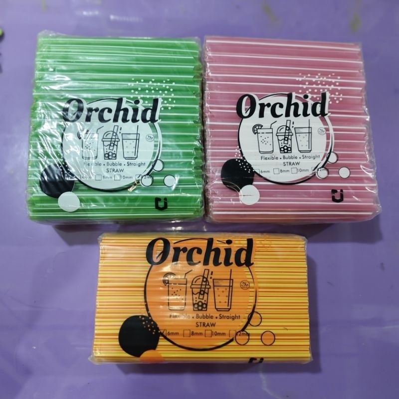 

pipet sedotan minuman orchid 6mm/12mm (3var) BY JJS