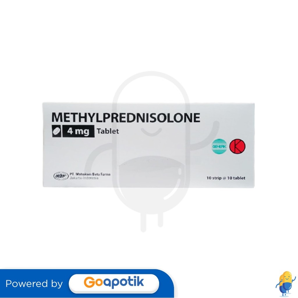 Methylprednisolone Mahakam 4 Mg Box 100 Tablet