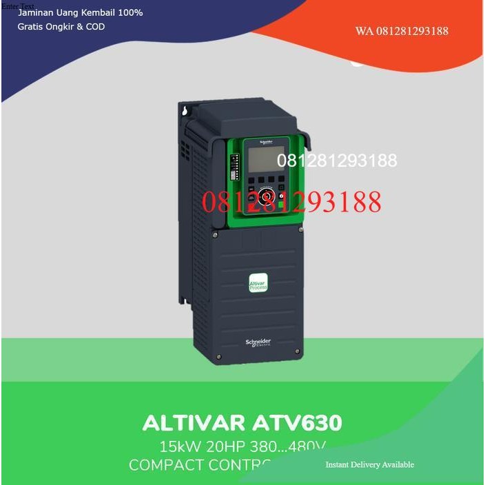 Schneider Altivar ATV630 Inverter 15kw 3P - ATV630D15N4