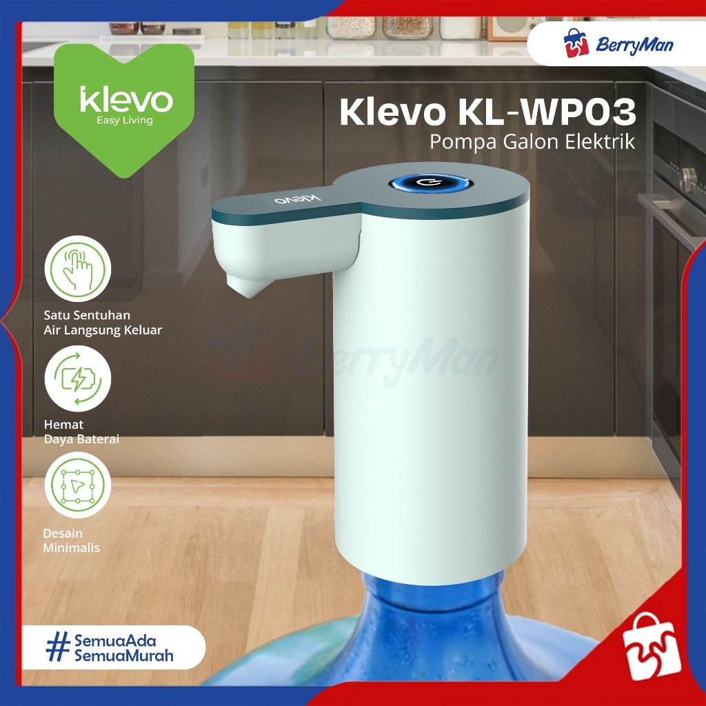 KLEVO KL-WP03 POMPA GALON ELECTRIC Rechargeable Type C Dispenser Air Minum USB Charge