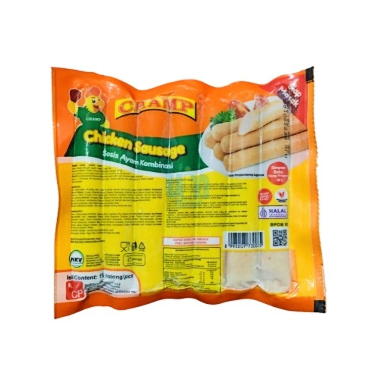

Champ Sosis Ayam Halal 375gr 15 Batang - Chicken Sausage