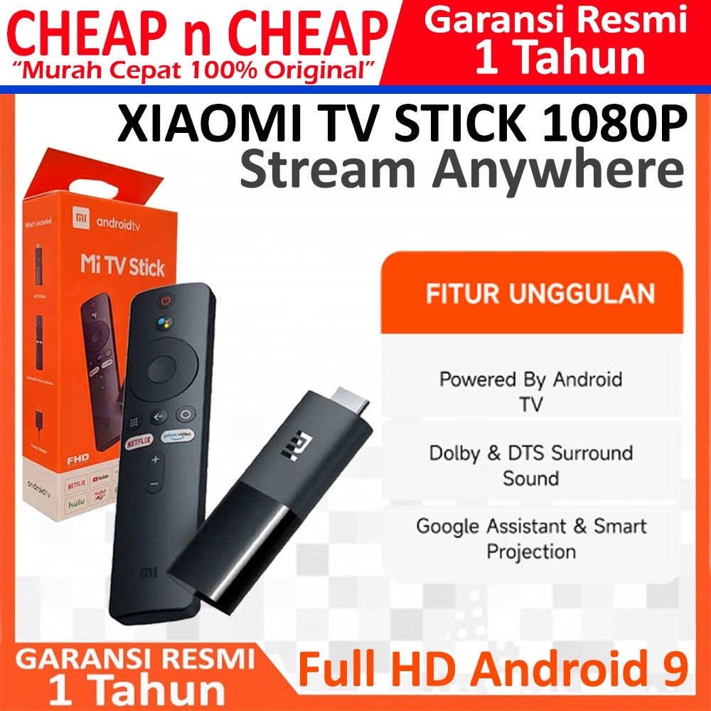 Mi TV Stick FHD 1080P Android Xiaomi Stik Full HD Set Up Box STB Smart SmartTV