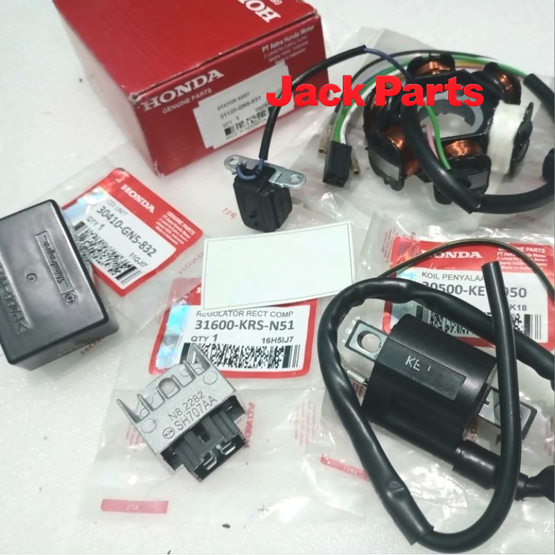 NEW PAKET PENGAPIAN SPULL SPUL ASSY SET  GRAND ASTREA BULUS PRIMA STAR GN5 +CDI + KOIL COIL+KIPROK