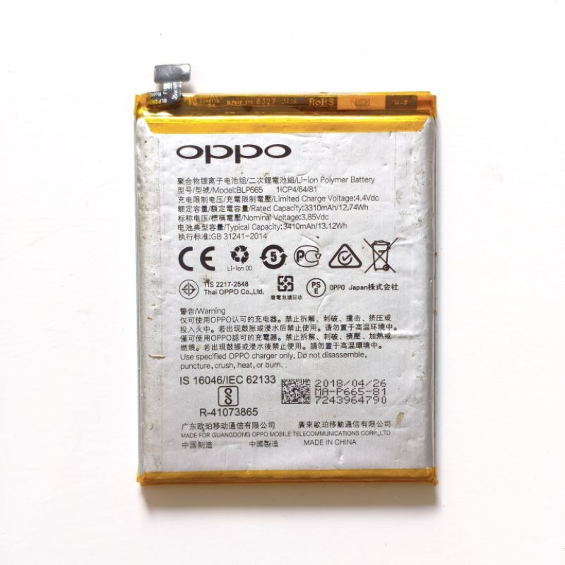 BATERAI BATTERY OPPO F7 YOUTH ORIGINAL COPOTAN