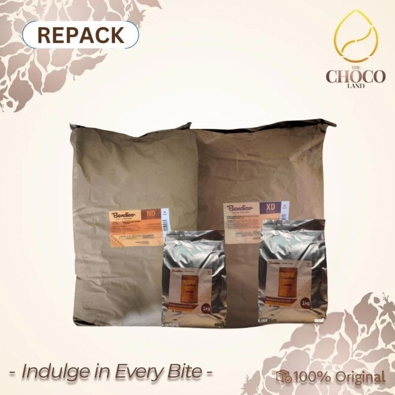 

BENDICO ND / BENDICO XD 1KG Pure Cocoa Powder Kemasan REPACK / Bendico cocoa powder / Coklat Bubuk