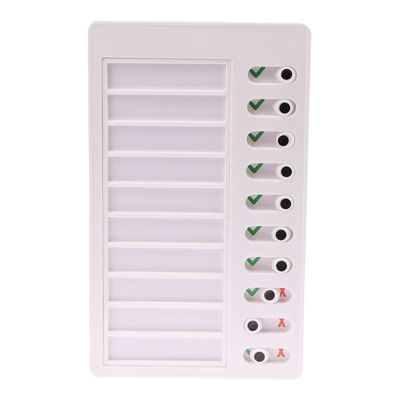 

Reusable My ores ecklist Daily Planner Memo Plastic Board ore art Responsibility Behavior For Kid Self-Discipline Card