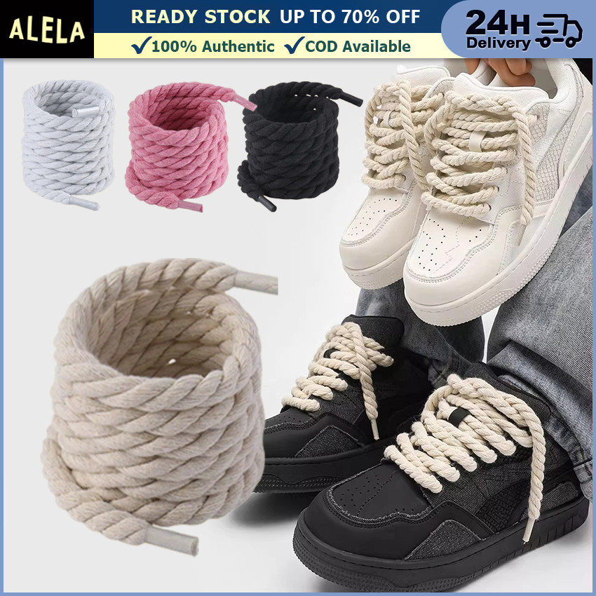 Rope Laces 8mm Tali Sepatu Model Tambang Tali Ular Tali Kepang Sepatu