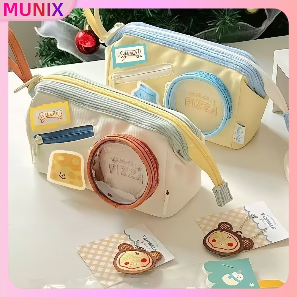 

TasPensilAesthetic-KapasitasBesar,KotakPensilWanitaTrendi,Multifungsi-SoftcaseKanvasResleting-COD-StokReady