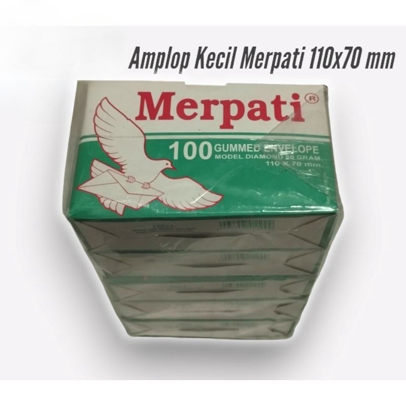 

Amplop Merpati Kecil 110x70mm Isi 5 Pack
