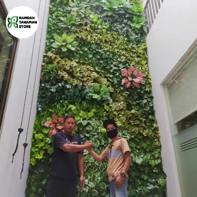 vertical garden artificial dekorasi taman indoor