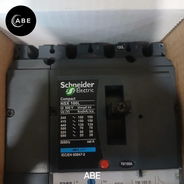 MCCB SCHNEIDER ComPact NSX100L 4P 150KA 25A TM25D NEW ORIGINAL