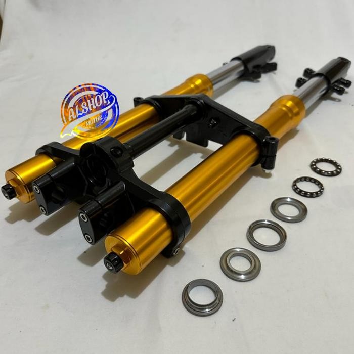 shock depan usd vixion new nvl up side down vixion new nvl - gold