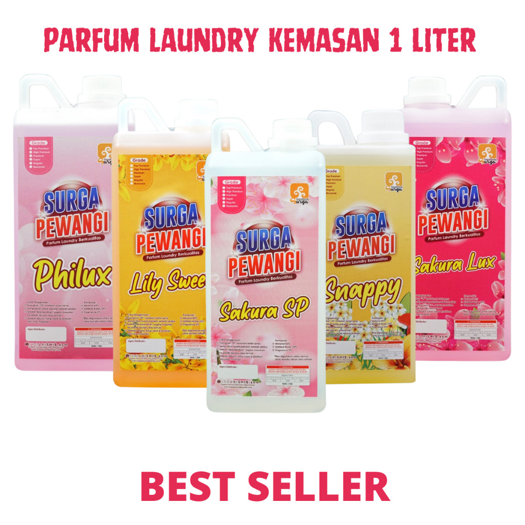 Pewangi Laundry Parfum Laundry Tahan Lama Pewangi Baju Best Seller Surga Pewangi Laundry 1 Liter