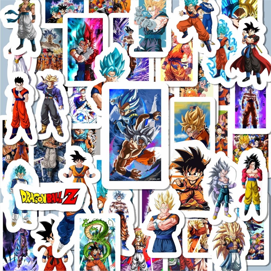 

100PCS Lucu Stiker Anime Dragon Ball Stiker Aesthetic Stiker Anti Air Stikers Berperekat Waterproof sticker decal buat Motor Helm Buku Journal Koper Casing HP Laptop Botol Minum Hadiah anak