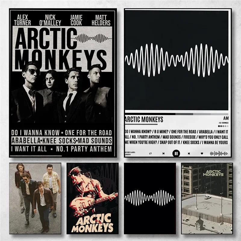 

Vintage Arctic Monkeys Rock Band Music Cover Series Art Posters Canvas Painting Wall Prints Pictures for Living Room Home Decor
