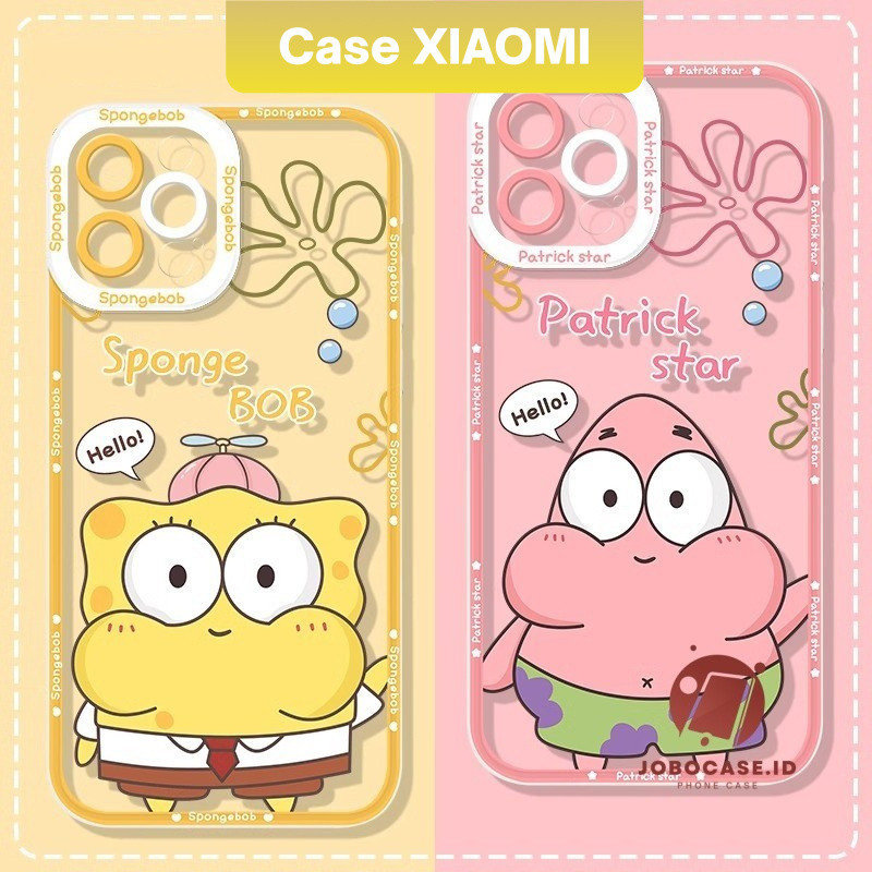 Case Redmi Premium Spongebob and Patrick  Redmi 12 13C 9C 10A 9A 12C 9T 11A 10 9 10C 9C NFC Note