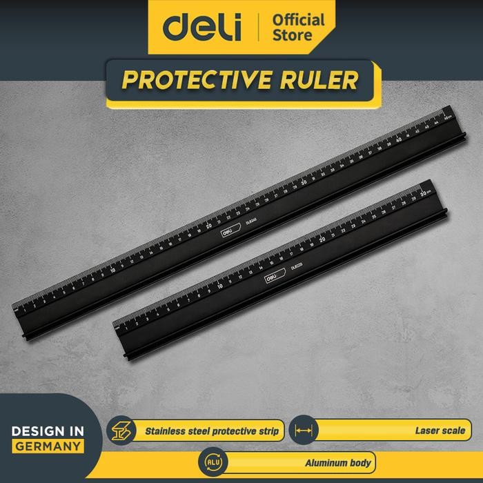 

Deli Tools Penggaris Safety Protective Ruler 450 & 500mm DL82XX