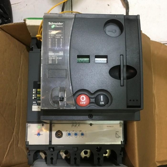 Schneider MCCB NSX400N 4P 400A + Motorized Uvt Aux Original
