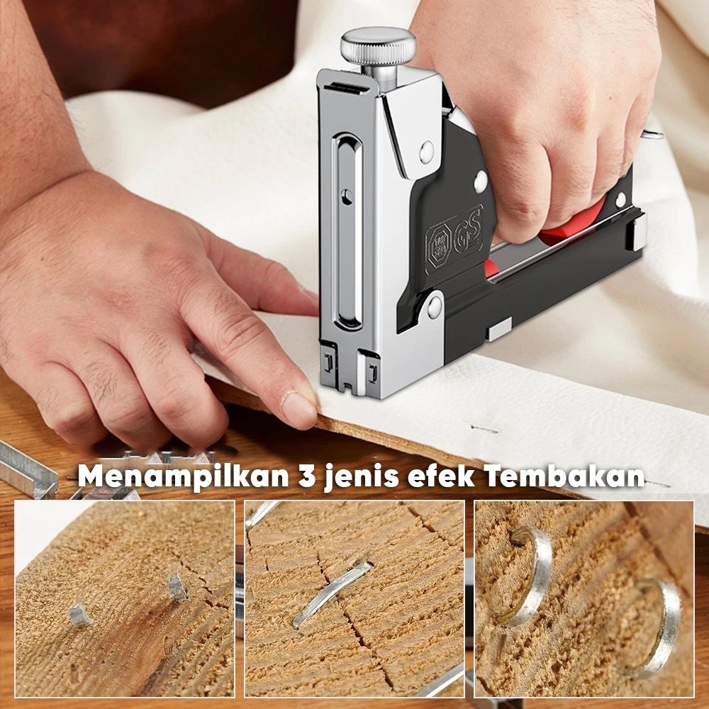 

Mitsushi 3 In 1 Stapler Gun Staples Tembak Gun Tacker Powerfull Pistol Stapler Gratis 600 Staples